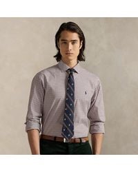 Polo Ralph Lauren - Camicia in popeline a quadri Custom-Fit - Lyst