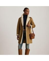 Ralph Lauren - Jas Van Imitatie-Lammy En Imitatiesuède - Lyst