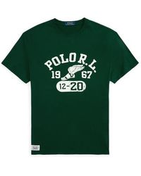 Polo Ralph Lauren - Classic-Fit Jersey-T-Shirt mit Grafik - Lyst