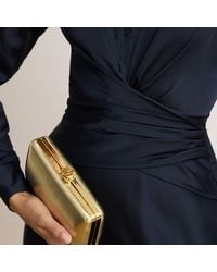 Ralph Lauren - Small Franki Metallic Nappa Clutch - Lyst