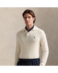 Polo Ralph Lauren - Woll-Baumwoll-Pullover Mit Polokragen - Lyst