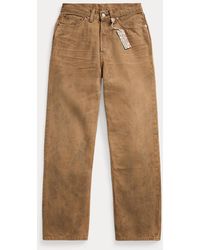 RRL - Jeans color cuoio High Boy-Fit - Lyst