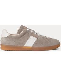Ralph Lauren - Field Court 100 Leather-Suede Trainer - Lyst