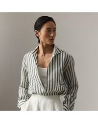 Ralph Lauren - Ralph Lauren Capri Relaxed Fit Striped Linen Shirt - Lyst