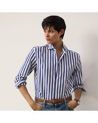 Ralph Lauren - Capri Relaxed Fit Striped Cotton Shirt - Lyst