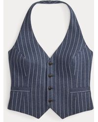 RRL - Pinstripe Double-Knit Halter Waistcoat - Lyst