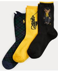 Ralph Lauren - Polo Bear Crew Sock 3-Pack - Lyst