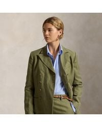 Polo Ralph Lauren - Double-Breasted Hemp-Linen Blazer - Lyst