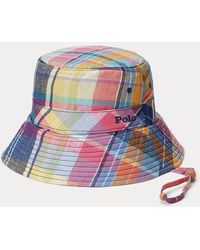 Polo Ralph Lauren - Plaid Cotton Sun Hat - Lyst
