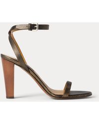 Ralph Lauren - Graison 95 Mm Calfskin Sandal - Lyst