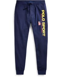 ralph lauren pony print joggers