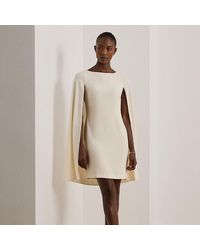 Ralph Lauren - Cape-Cocktailkleid Aus Georgette - Lyst