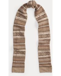 Ralph Lauren - Ralph Lauren Fair Isle Wool-Blend Scarf - Lyst