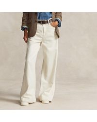 Polo Ralph Lauren - Jeans Met Hoge Taille En Wijde Pijp - Lyst