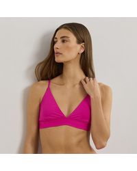 Ralph Lauren - Triangel Bikinitop Met V-Hals - Lyst
