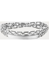 Ralph Lauren - Sterling Silver Id Bracelet - Lyst