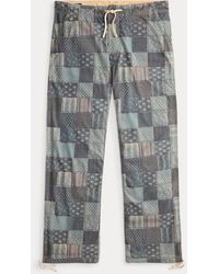 RRL - Patchwork-Print Jersey Trouser - Lyst