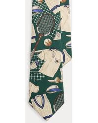 Ralph Lauren - Tennis-Print Silk Tie - Lyst