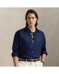 Polo Ralph Lauren - Camisa De Lino Y Algodón Custom Fit - Lyst