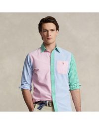 Ralph Lauren - Camicia patchwork Oxford Classic-Fit - Lyst