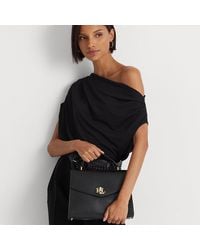 Ralph Lauren - Ralph Lauren Leather Medium Farrah Satchel - Lyst