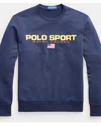 Polo Ralph Lauren Polo Sport Sweatshirt aus Fleece - Blau