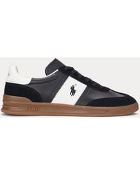 Polo Ralph Lauren - Heritage Aera Sneaker Van Suède En Leer - Lyst