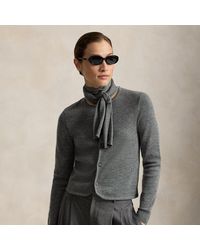 Polo Ralph Lauren - Tie-Scarf Wool Cardigan - Lyst