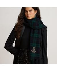 Ralph Lauren - Bufanda De Lana Con Cuadros - Lyst