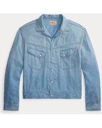Ralph Lauren - Horseshoe-Print Denim Shirt Jacket - Lyst