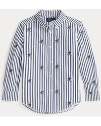 Polo Ralph Lauren - Ralph Lauren Boy's Polo Bear Striped Cotton Poplin Shirt - Lyst