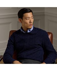 Ralph Lauren - Kaschmirpullover Mit Zopfmuster - Lyst