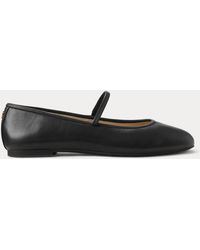 Ralph Lauren - Jayna Nappa Leather Mary Jane Flat - Lyst