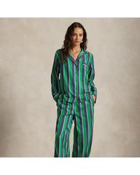 Polo Ralph Lauren - Langärmliger Twill-Pyjama Mit Streifen - Lyst