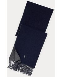 Polo Ralph Lauren - Sciarpa double-face in misto lana - Lyst