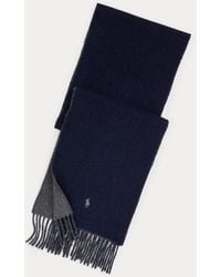 Polo Ralph Lauren - Bufanda Reversible De Mezcla De Lana - Lyst