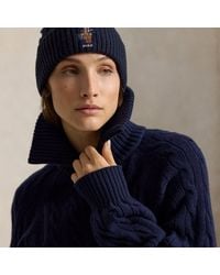 Polo Ralph Lauren - Polo Bear Cable Wool-Blend Beanie - Lyst