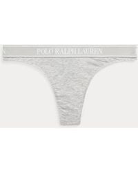 Polo Ralph Lauren - Repeat-logo Low-rise Thong - Lyst
