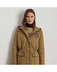Ralph Lauren - Crest-Patch Diamond-Quilted Anorak - Lyst