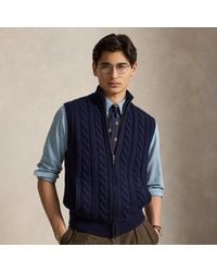 Polo Ralph Lauren - Cable-Knit Sleeveless Jumper - Lyst