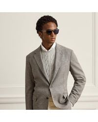 Ralph Lauren - Hadley Hand-Tailored Tick-Weave Jacket - Lyst