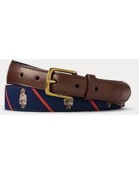 Polo Ralph Lauren - Polo Bear Leather-Trim Belt - Lyst