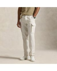 Polo Ralph Lauren - Pantalón Cargo De Lino Slim Tapered Fit - Lyst