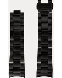 Ralph Lauren - 45 Mm Zwarte Verouderde Stalen Armband - Lyst