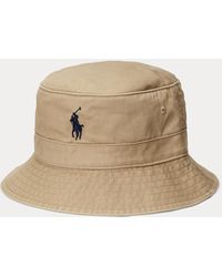 Sombrero de pescador de algodón Polo Ralph Lauren de hombre de color Blanco  | Lyst