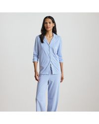 Ralph Lauren - Striped Cotton Jersey Sleep Set - Lyst