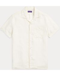 Ralph Lauren Purple Label Krijtstreep Katoen-wol Keperstof Gilet voor heren Heren Kleding voor voor Overhemden voor Nette overhemden 