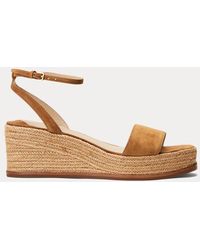 Ralph Lauren - Leona Suede Espadrille - Lyst