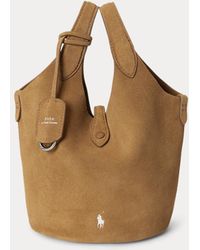 Polo Ralph Lauren - Polo Play Suede Small Tote & Crossbody - Lyst