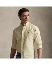 Polo Ralph Lauren - Custom Fit Striped Oxford Shirt - Lyst